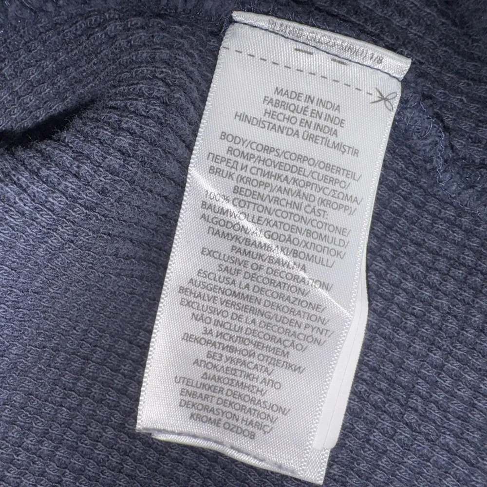 Polo Ralph Lauren Blue Long Sleeve Waffle Knit Thermal Shirt Men's Medium